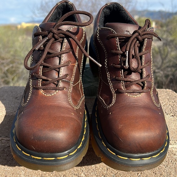 Dr. Martens Chunky Platform 5 Eye Y2K 90’s Vintage Oxfords - Picture 7 of 17